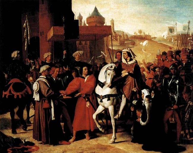 The Entry of the Future Charles V into Paris in 1358, Jean-Auguste Dominique Ingres